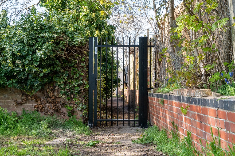 A new alley gate in the Queensway estate of Wellingborough