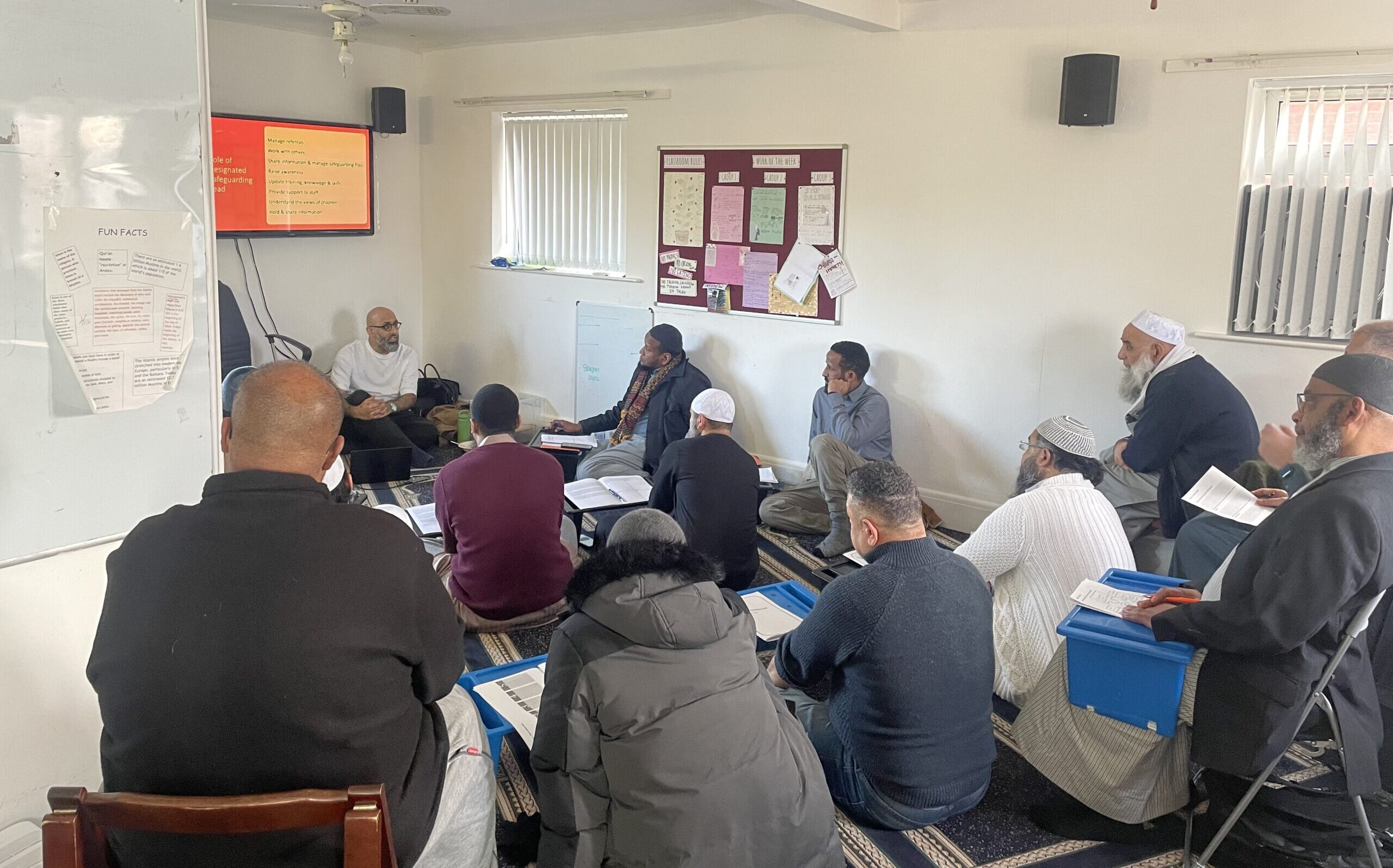 A mosque during safeguarding training