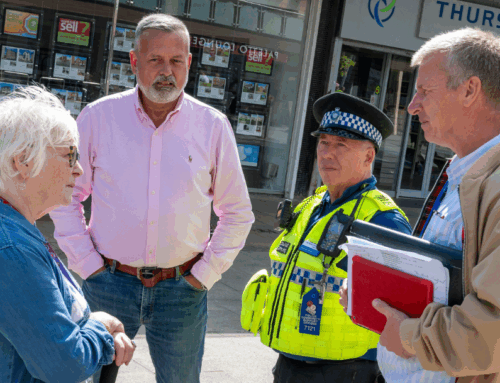 Celebrating one year in office – Corby town centre