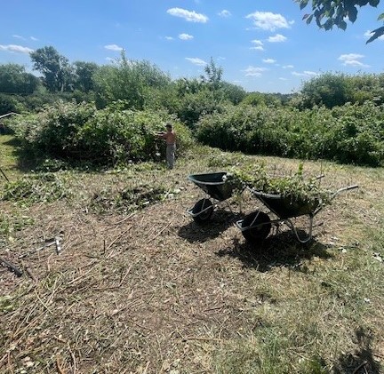 Our Immediate Justice Team were busy last week facilitating 40 hours of reparative work in community spaces across the county. 
Nine people aged between 15-50 who have committed low-level crimes in Northamptonshire spent between four and eight hours each repairing the harm they caused to communities in three locations:
•	Three adults spent 4 hours each painting play equipment at Walgrave Village Hall Play Park, which was well worn and is now refreshed and looking its best for children to play on

•	One adult spent four hours, and another adult spent eight hours helping at the Wollaston Daylight Veggie Patch, an allotment that provides food for the food bank at the Daylight Centre in Wellingborough

•	Four young people spent four hours each helping with some building work at the John Lowther Scout Centre in Kettering, after they took part in anti-social behaviour there
Nearly two hundred and fifty people have taken part in the programme, which has so far delivered over 1200 hours of reparative work that has included litter picking, graffiti removal, gardening, and repairs across parks and community spaces all over Northamptonshire.
Police, Fire and Crime Commissioner Danielle Stone continued to fund what was initially a pilot project for at least the next year, so that important work to improve our communities and help prevent reoffending can continue.
Danielle said: “I am glad to be able to fund this programme so this work can continue. Community Justice has been able to give many offenders a chance to make a positive contribution to our county and members of the public can see justice being done.”
