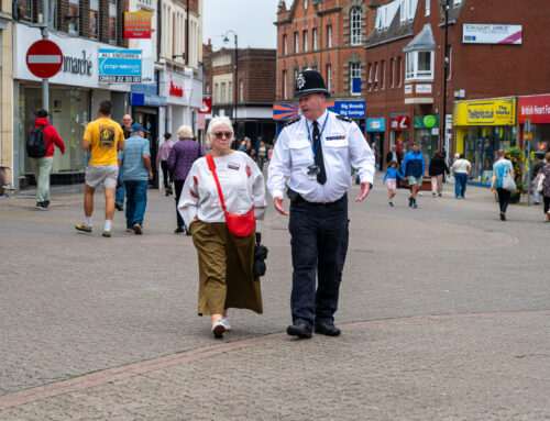 Kettering walkabout for Commissioner and Chief Constable
